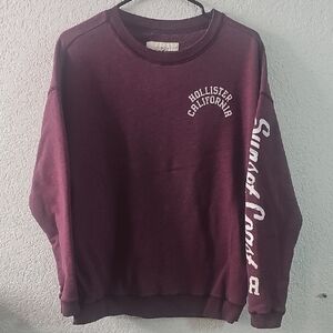 Hollister California Women's Crewneck in Deep Purple Sunset Coast LA Sz Small